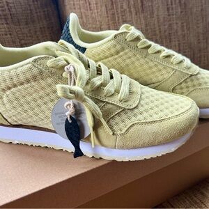 NWT Woden Yellow suede sneakers for Women